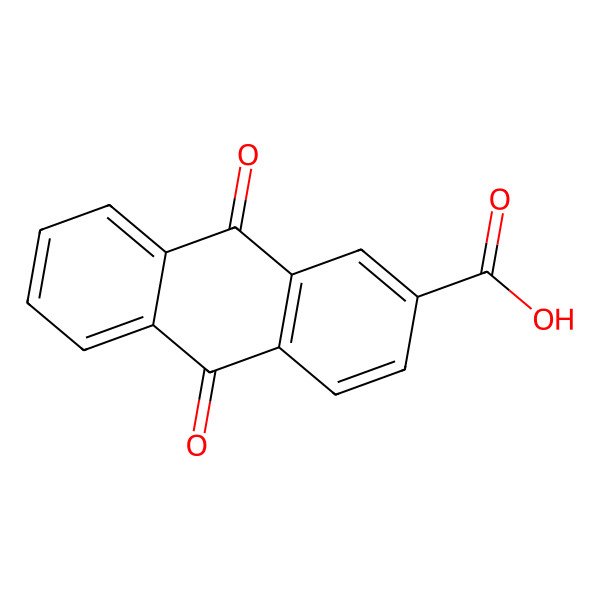 2D Structure of Anthraquinone-2-carboxylic acid