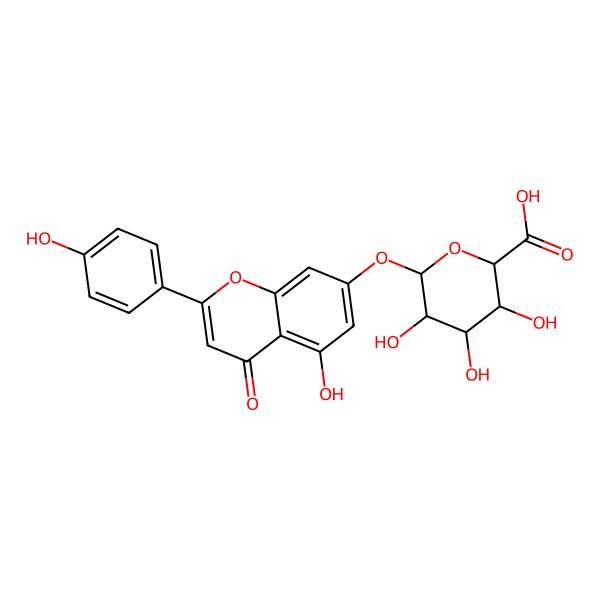 2D Structure of Apigenin 7-glucuronide