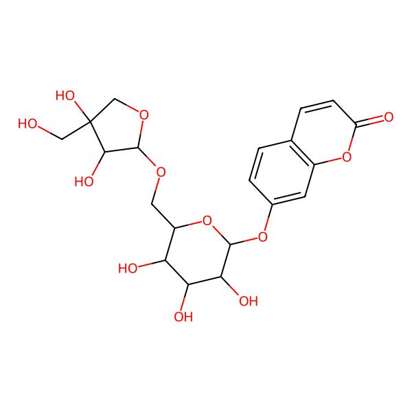 2D Structure of Apiosylskimmin 2D Structure of Apiosylskimmin