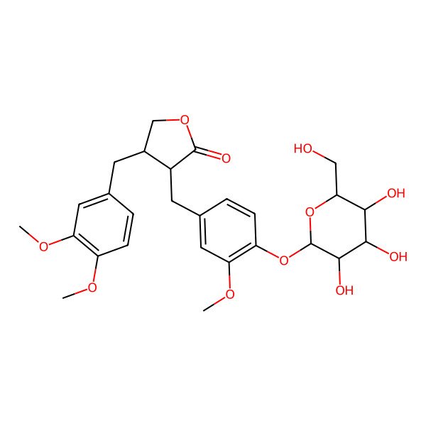 2D Structure of Arctii;NSC 315527;Arctigenin-4-glucoside