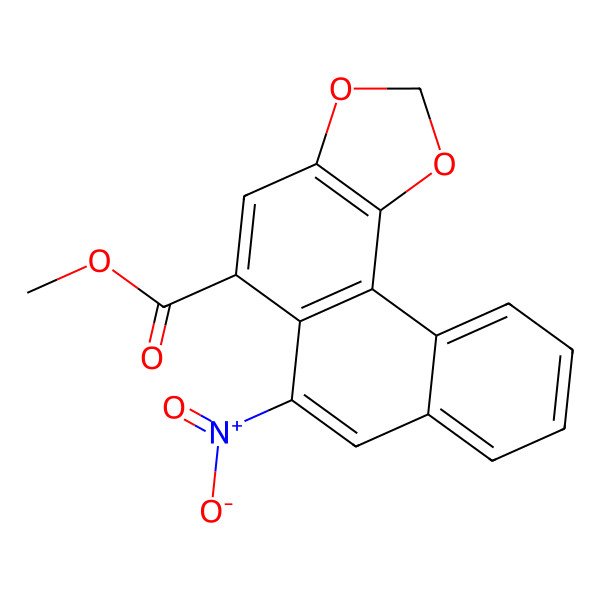 2D Structure of Methyl 6-nitronaphtho[2,1-g][1,3]benzodioxole-5-carboxylate