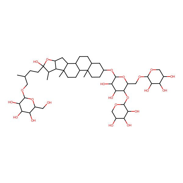 2D Structure of Aspafilioside C 2D Structure of Aspafilioside C
