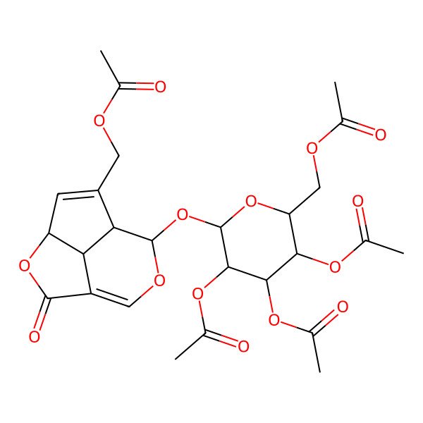 2D Structure of Asperuloside tetraacetate 2D Structure of Asperuloside tetraacetate