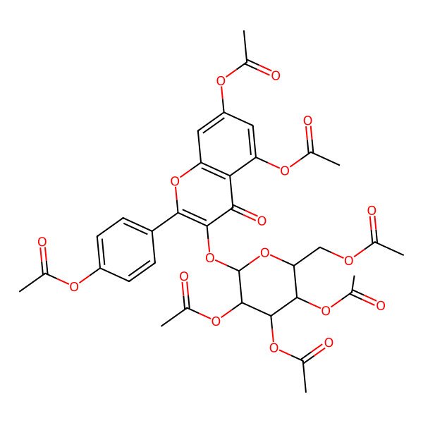 2D Structure of Astragalin Heptaacetate