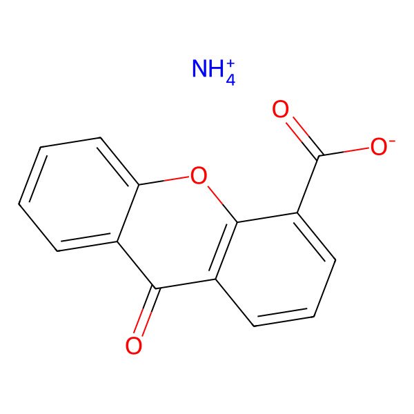 2D Structure of Azanium;9-oxoxanthene-4-carboxylate