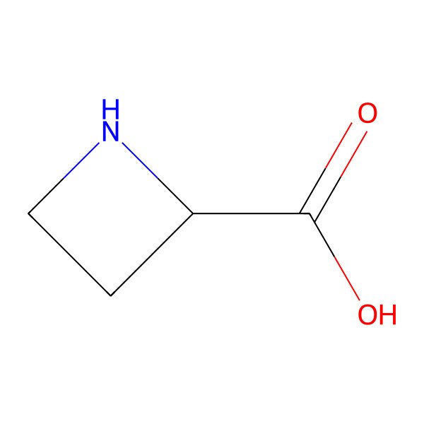 2D Structure of Azetidine-2-carboxylic acid 2D Structure of Azetidine-2-carboxylic acid
