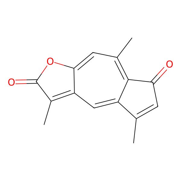 2D Structure of Azuleno(6,5-b)furan-2,7-dione, 3,5,8-trimethyl- 2D Structure of Azuleno(6,5-b)furan-2,7-dione, 3,5,8-trimethyl-