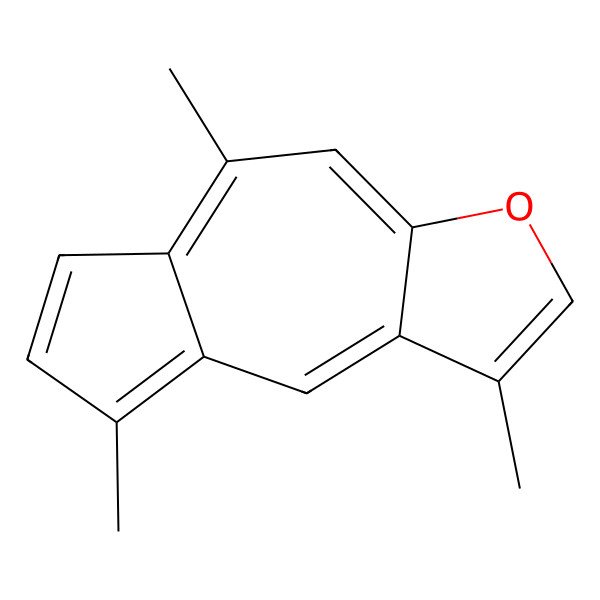 2D Structure of Azuleno[6,5-b]furan, 3,5,8-trimethyl-