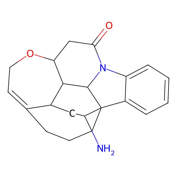 2D Structure of (1R,9S,19S,21R,22R,23S)-19-amino-8-oxa-12-azahexacyclo[10.6.5.01,23.05,21.09,22.013,18]tricosa-5,13,15,17-tetraen-11-one