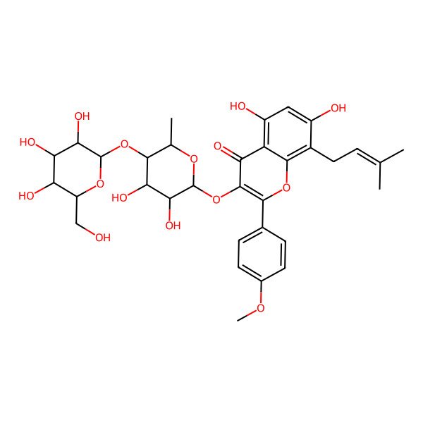 2D Structure of baohuoside VII 2D Structure of baohuoside VII