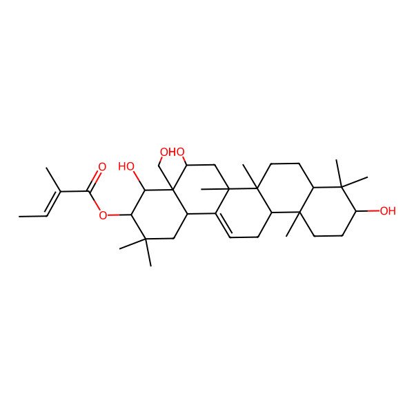 2D Structure of barringtogenol-C 21-angelate