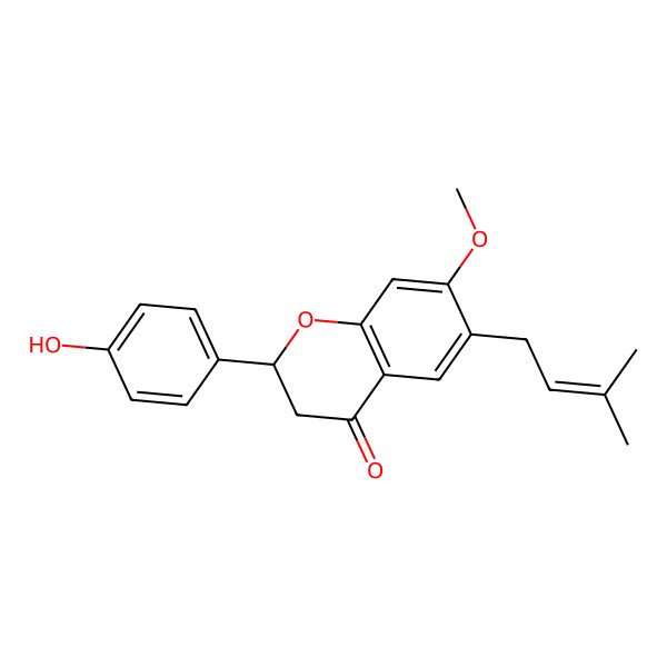2D Structure of Bavachinin