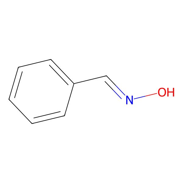 2D Structure of Benzaldehyde, oxime, (Z)-