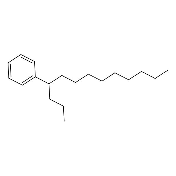 2D Structure of Benzene, (1-propyldecyl)-