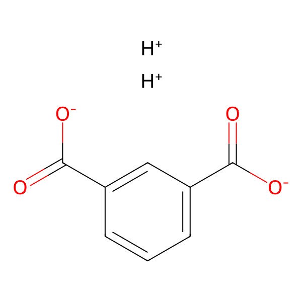 2D Structure of Benzene-1,3-dicarboxylate;hydron