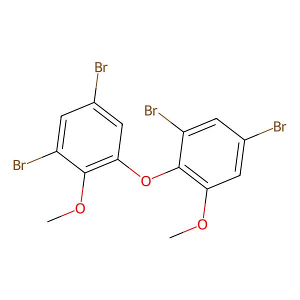 2D Structure of Benzene, 1,5-dibromo-2-(3,5-dibromo-2-methoxyphenoxy)-3-methoxy- 2D Structure of Benzene, 1,5-dibromo-2-(3,5-dibromo-2-methoxyphenoxy)-3-methoxy-