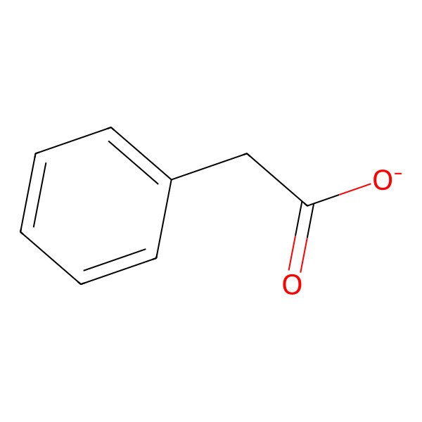 2D Structure of Benzeneacetate 2D Structure of Benzeneacetate