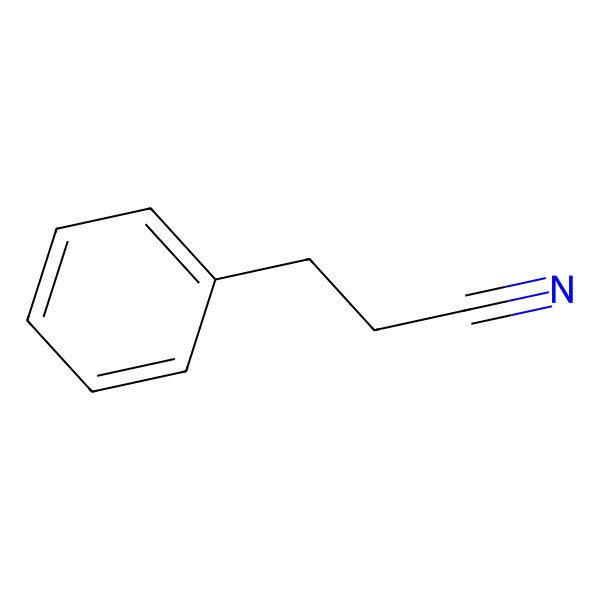 2D Structure of Benzenepropanenitrile 2D Structure of Benzenepropanenitrile