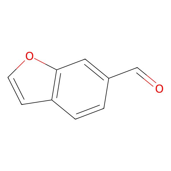 2D Structure of Benzofuran-6-carbaldehyde