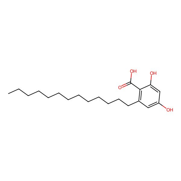 2D Structure of 6-Tridecylresorcylic acid