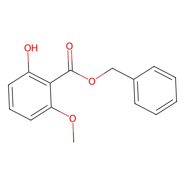 2D Structure of Benzyl 2-Hydroxy-6-Methoxybenzoate 2D Structure of Benzyl 2-Hydroxy-6-Methoxybenzoate