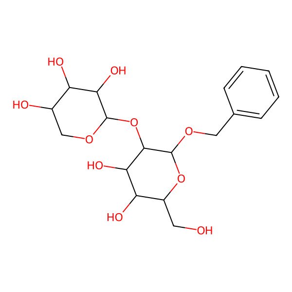 2D Structure of Benzyl 2-O-beta-D-xylopyranosyl-beta-D-glucopyranoside
