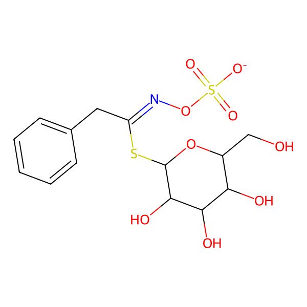 2D Structure of Glucotropeolin anion 2D Structure of Glucotropeolin anion