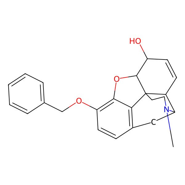 2D Structure of Benzylmorphine