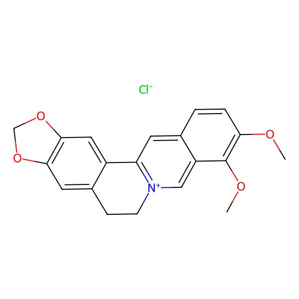 2D Structure of Berberine Chloride 2D Structure of Berberine Chloride