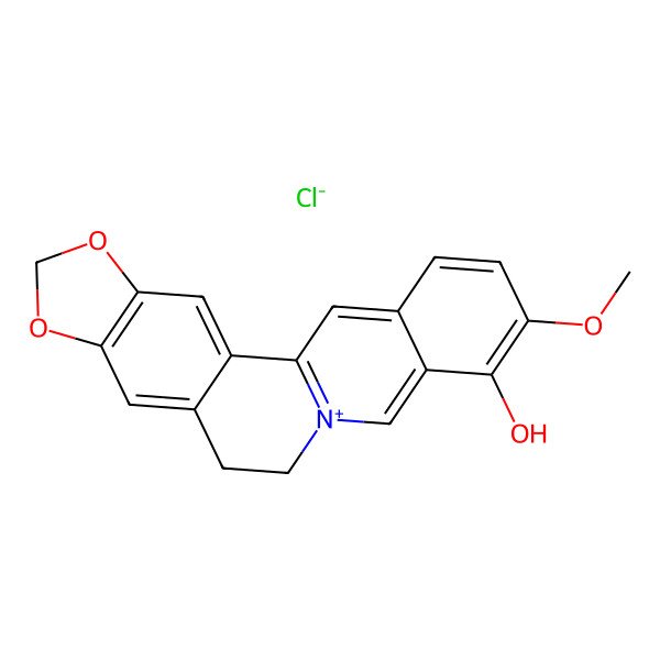 2D Structure of Berberrubine chloride