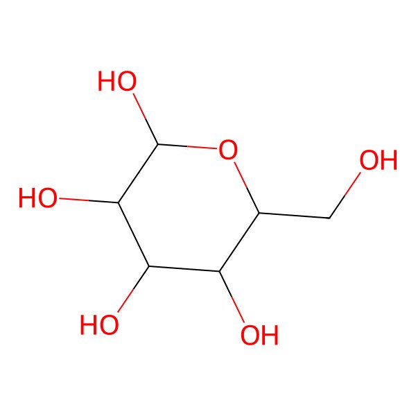 2D Structure of beta-D-glucose