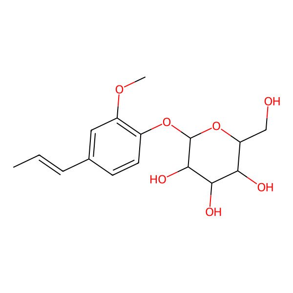 2D Structure of beta-D-Glucosylisoeugenol