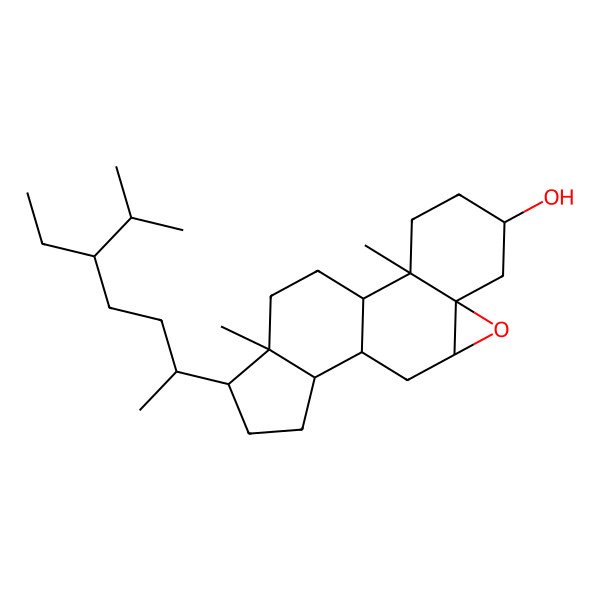 2D Structure of 5beta,6beta-Epoxystigmastan-3beta-ol