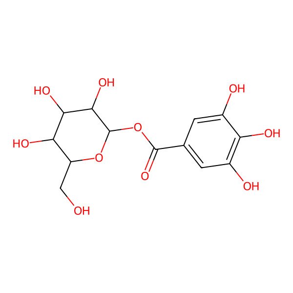 2D Structure of beta-Glucogallin