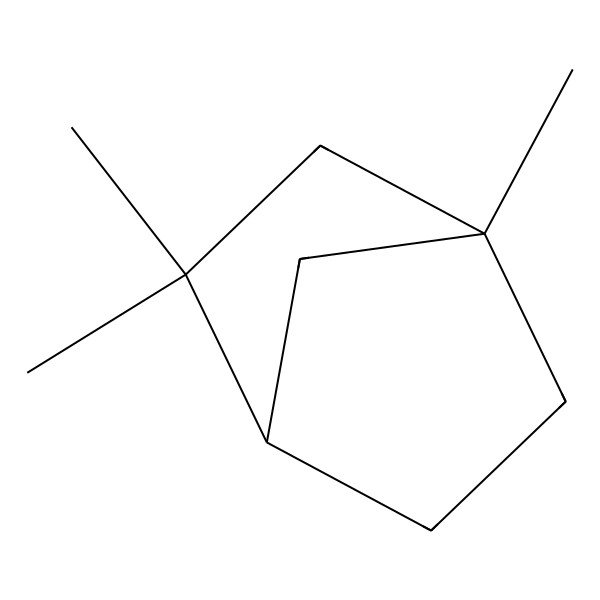 2D Structure of Bicyclo[2.2.1]heptane, 1,3,3-trimethyl-, (1S,4R)-