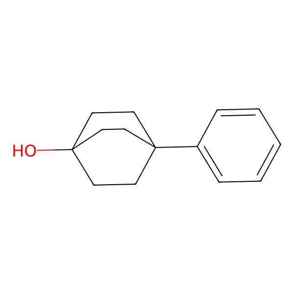 2D Structure of Bicyclo[2.2.2]octan-1-ol, 4-phenyl-