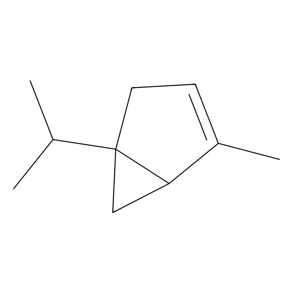 2D Structure of Bicyclo[3.1.0]hex-2-ene, 2-methyl-5-(1-methylethyl)-