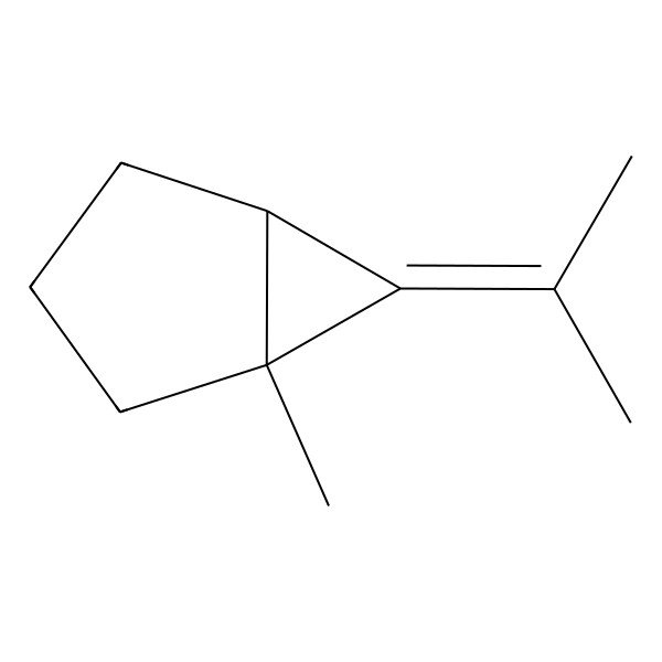 2D Structure of Bicyclo[3.1.0]hexane, 1-methyl-6-(1-methylethylidene)-