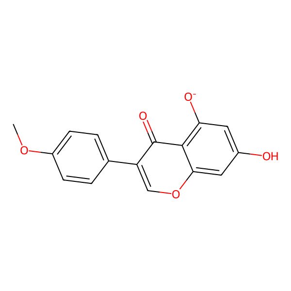 2D Structure of biochanin A(1-)