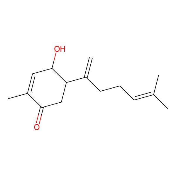 2D Structure of Bisabola-1,7(14),10-trien-1-ol-4-one