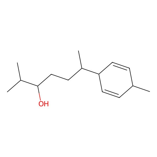 2D Structure of 2-Methyl-6-(4-methylcyclohexa-2,5-dien-1-yl)heptan-3-ol