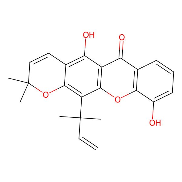 2D Structure of Blancoxanthone