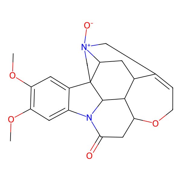 2D Structure of Brucine N-oxide hydrate