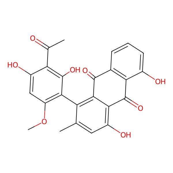 2D Structure of Bulbine-knipholone