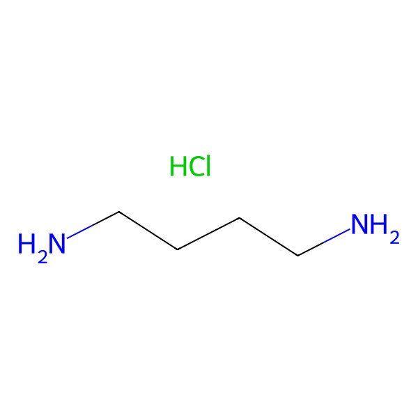 2D Structure of Butane-1,4-diamine hydrochloride