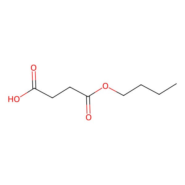 2D Structure of Butanedioic acid, 1-butyl ester