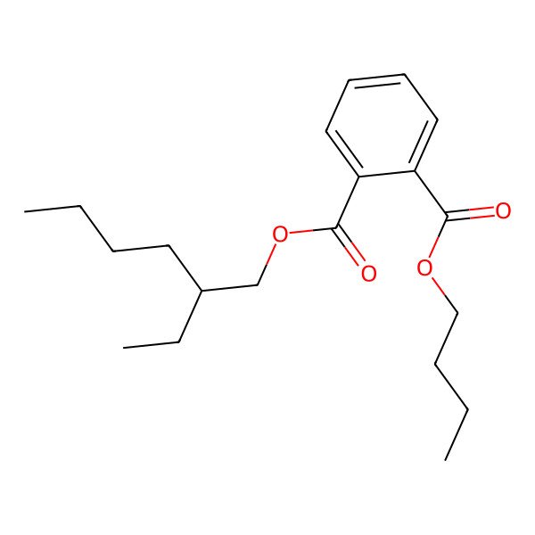 2D Structure of Butyl 2-ethylhexyl phthalate