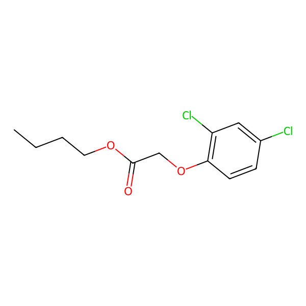 2D Structure of Butyl 2,4-dichlorophenoxyacetate