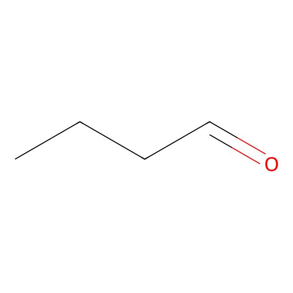 2D Structure of Butyraldehyde