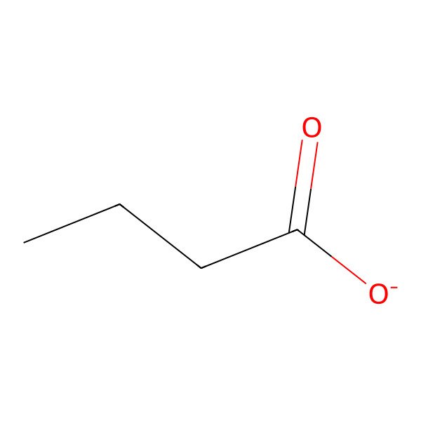 2D Structure of Butyrate